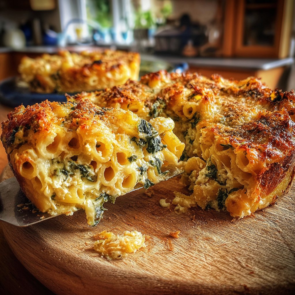 Spinach and Feta Pasta Bake