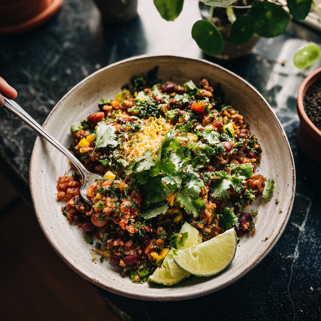 Rice and Bean Burrito Bowls