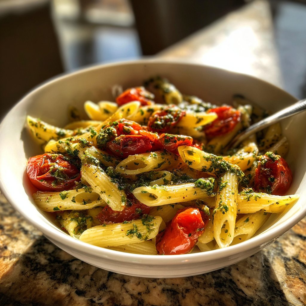 Herbed Penne with Cherry Tomatoes