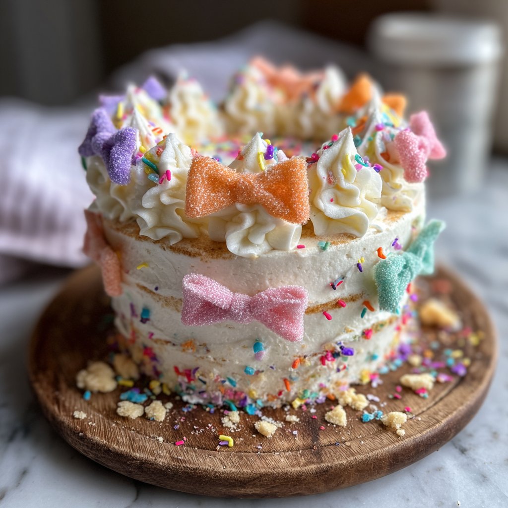 Mini Birthday Cake with Bows