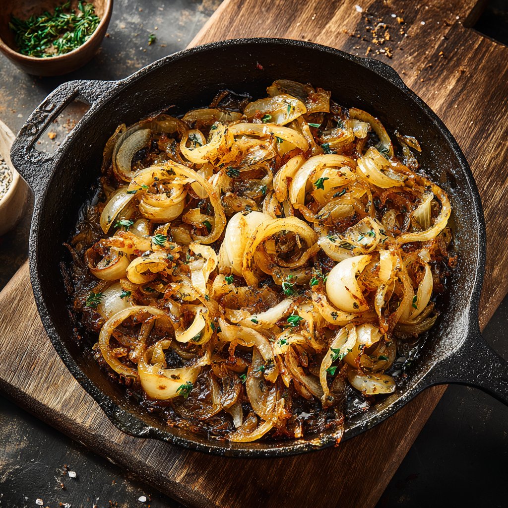 Savory Onion Boil Skillet